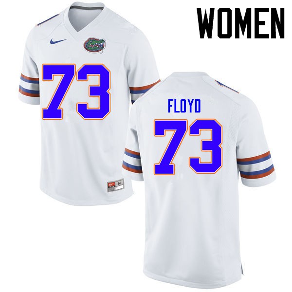 Florida Gators Women #73 Sharrif Floyd College Football Jersey White